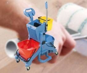 Valytojos vežimėlis - Premium Twin-bucket-roller
